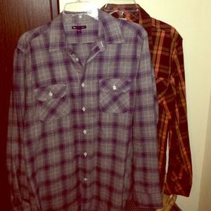 Long sleeve button ups. Gap and lucky brand.