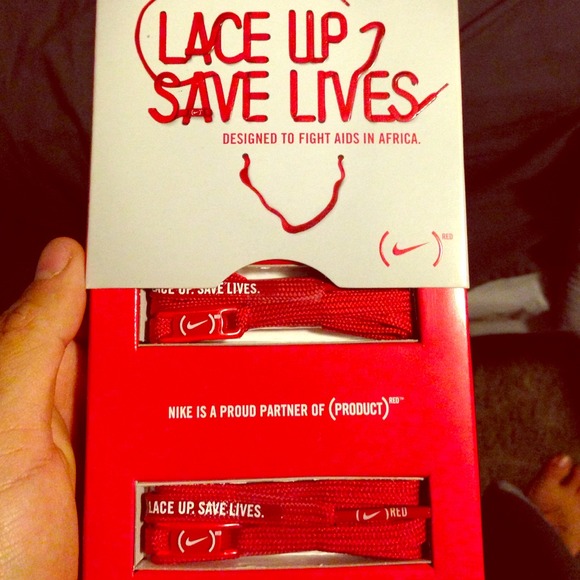Red nike shoe laces