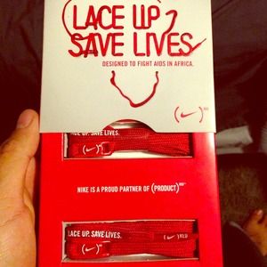 Red nike shoe laces