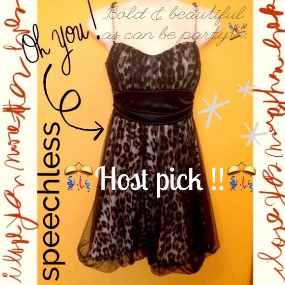 🎉HP✨12/12/13🎉 Fancy cheetah studded party dress!