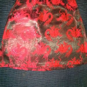 Red dragon skirt