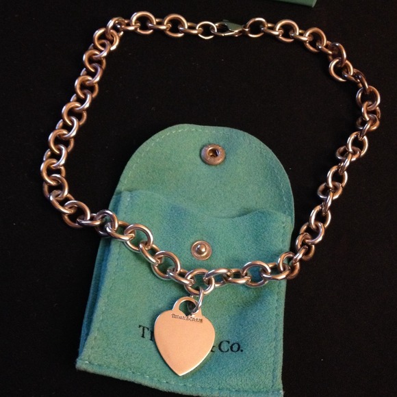 Tiffany's Heart Tag Necklace - gently used