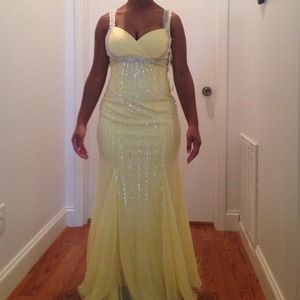 Yellow prom dress