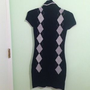 Black and silver sweater dress!