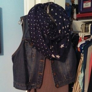 Navy Infinity Scarf NWOT