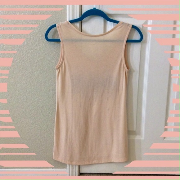 🚫SOLD🚫 Blush Colored Tank With Sequins - Picture 3 of 3