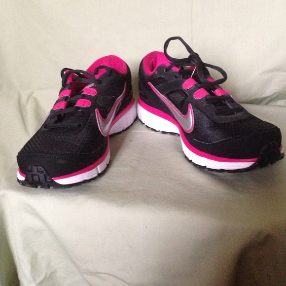 Black with hot pink white and silver
