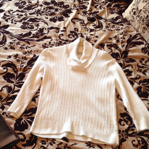 Comfortable white sweater