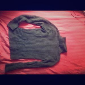 Green winter sweater