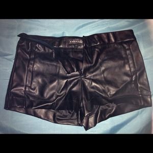 faux leather shorts ON HOLD