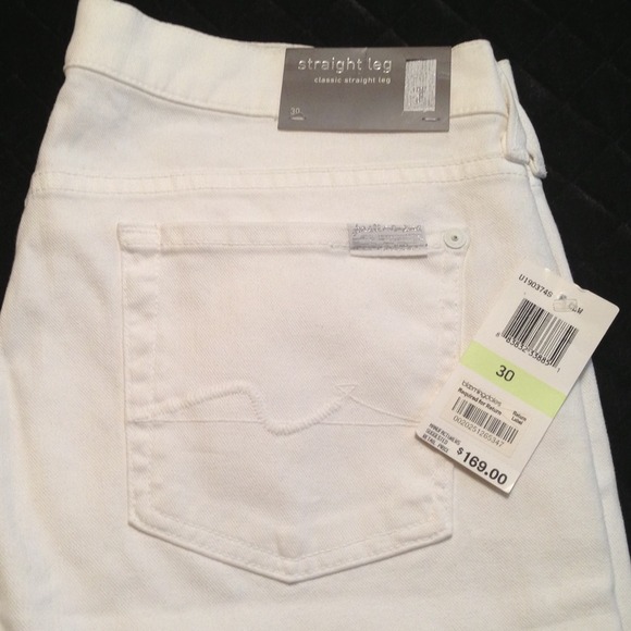 7 for all Mankind Jeans white denim size 30 - Picture 3 of 4