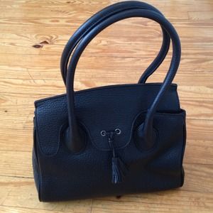 Brooks Brothers black leather purse