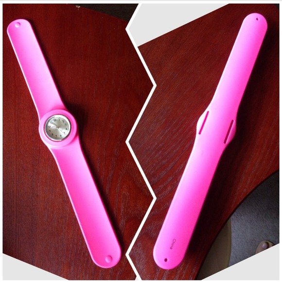 βΌοΈ$10βΌοΈSlap wrist Watch in hot pink band - Picture 4 of 4