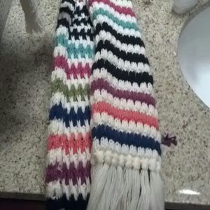 Striped multi color scarf