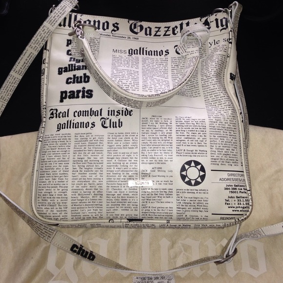 Host Pic 🎉Dior John Galliano Newspaper Handbag🎉