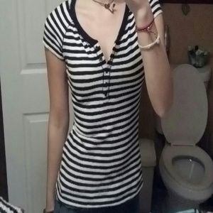 Striped kirra polo