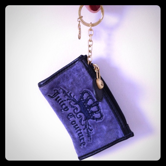 🚫SOLD🚫 Juicy Couture light felt blue coin purse