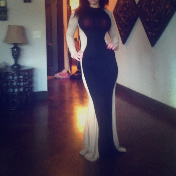 Hourglass Illusion sexy long dress