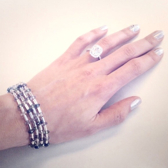 Cascading Pastel Bead Bracelet
