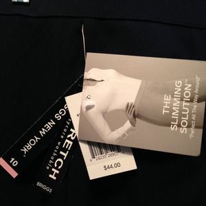 Briggs New York navy blue stretch slimming pants