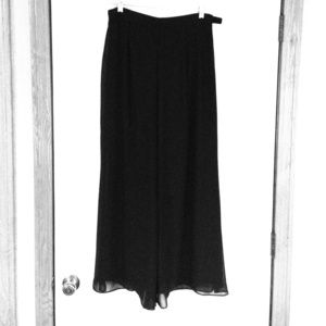 Black double layered dress pants