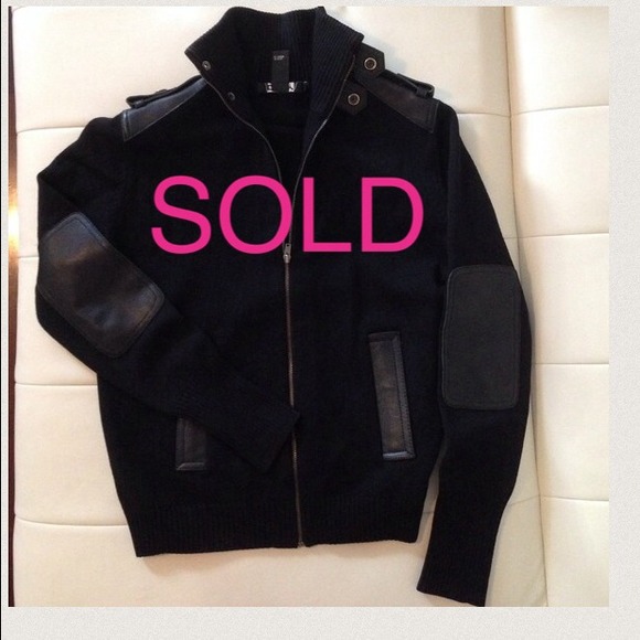 DKNY Jackets & Blazers - ❌❌SOLD❌❌DKNY Black Military Knit Sweater Jacket