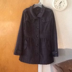 **RESERVED** Charcoal Peacoat