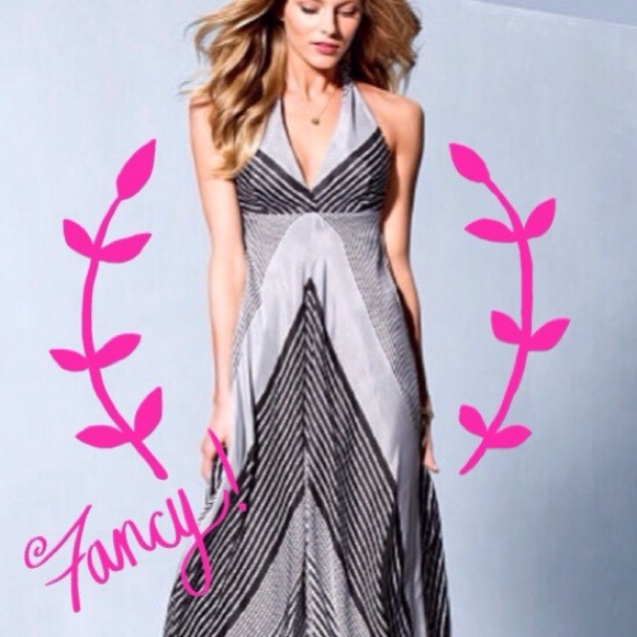 Victoria's Secret stripe maxi dress NEW