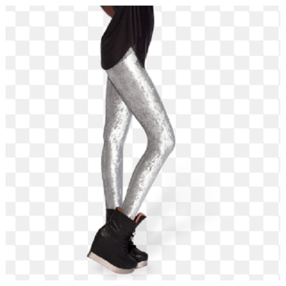 Trend alert!! Velvet silver leggings - Picture 2 of 2