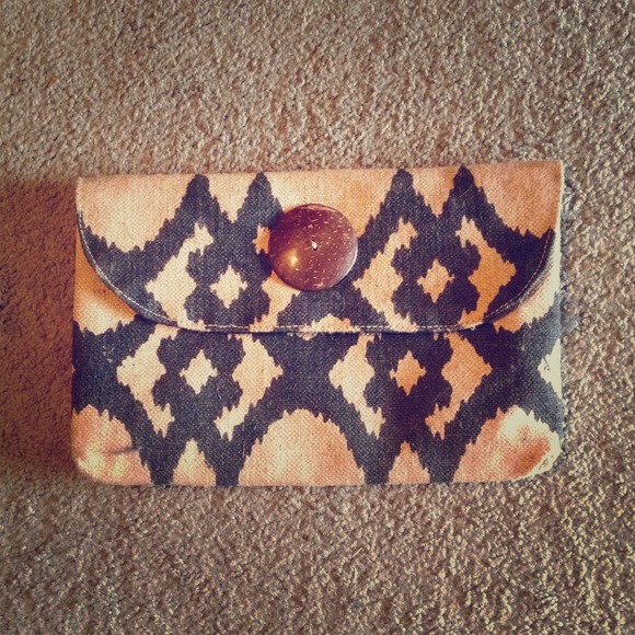 Burlap Clutch