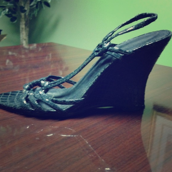 Nine West wedge sandals.