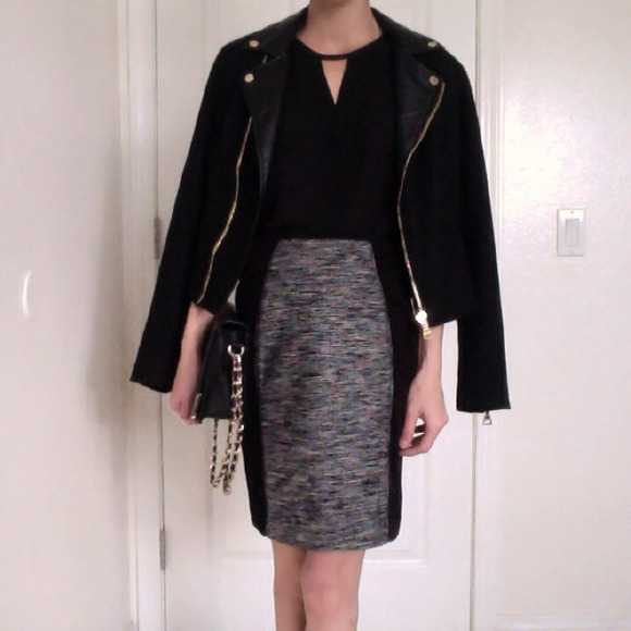 🚫SOLD🚫 🎉HOST PICK🎉 Tweed Panel Pencil Skirt