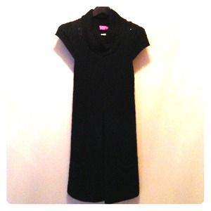 BCBGirls black cable knit sweater dress, size M