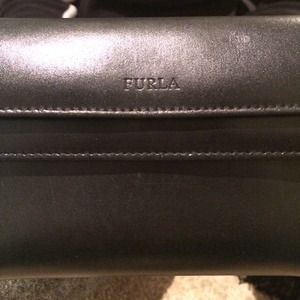 Black furla wallet- gently used