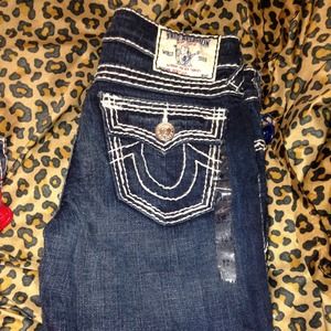 2 pairs kids (girls) size 12 true religion