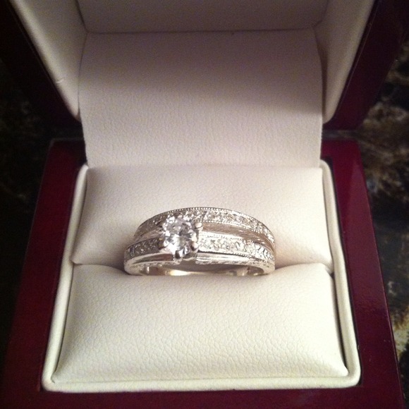 Twin ring sterling silver 925 C