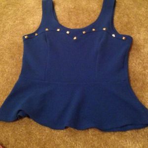 Clubbing blue top