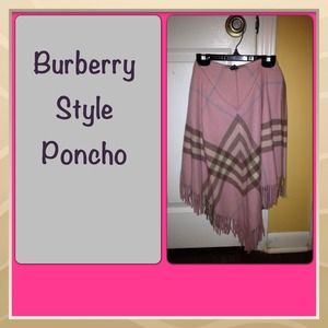 Burberry Style Poncho