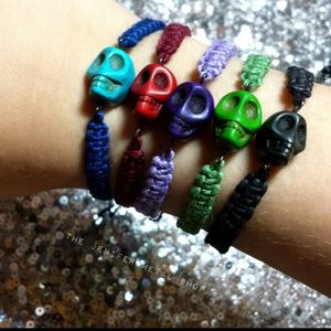 One Skull Hemp Friendship Bracelet