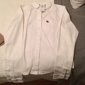 White Abercrombie button down
