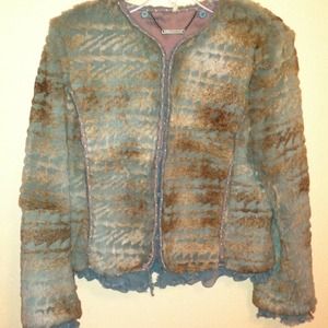 Elie Tahari Rabbit Fur Jacket