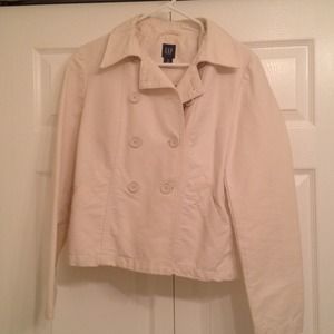 Gap cream lightweight peacoat
