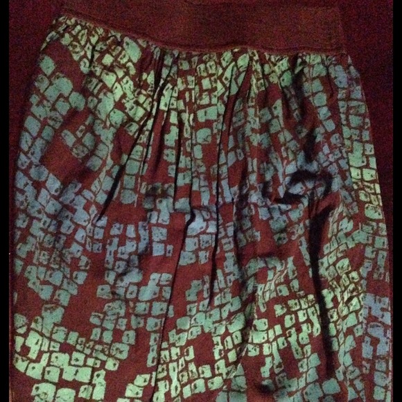Black & green skirt