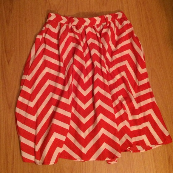Chevron skirt