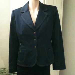 Tahari Denim-like Blazer