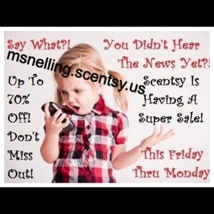 SUPER SCENTSY SALE ONLINE ONLY START 12AM 11/22