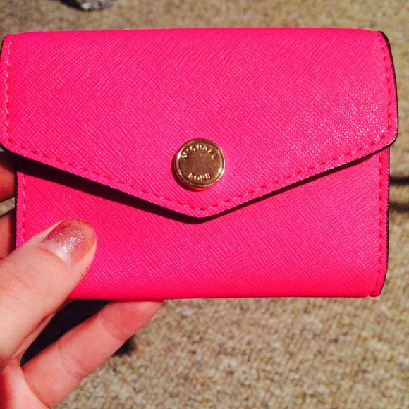 Michael Kors Clutches & Wallets - Michael Kors mini hot pink wallet