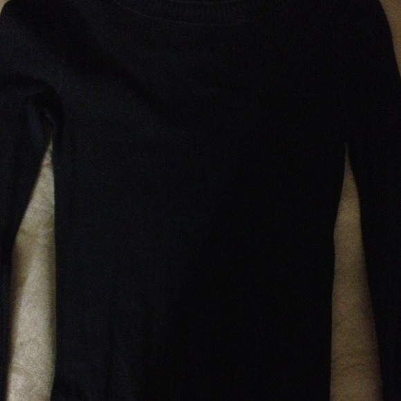 Black knit sweater