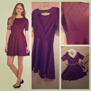 BEAUTIFUL WINE COLOR  DRESS