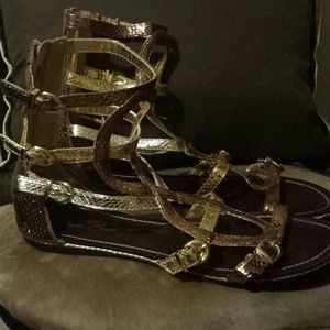 Multi colored sandals